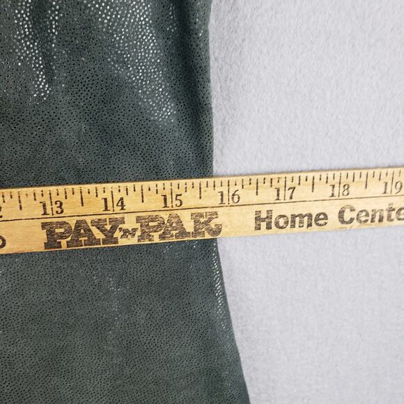 For Joseph Suede Size M Sleeveless Leather Shimmer Sheath Dress Gray 90s Y2K - Picture 6 of 13